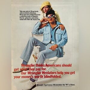 Wrangler | Vintage 1970s Magazine Advertisement